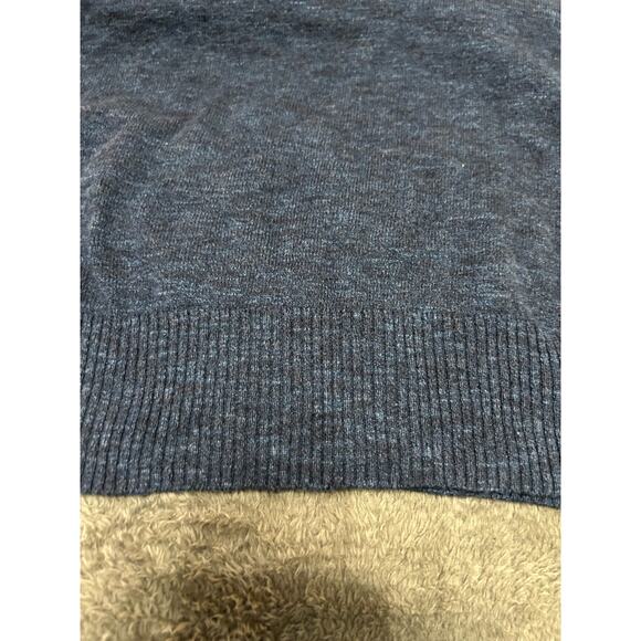 American Eagle navy crew neck cotton sweater athletic fit, size L - Picture 4 of 7